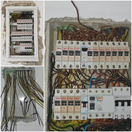 עבודת חשמל בבניין 4